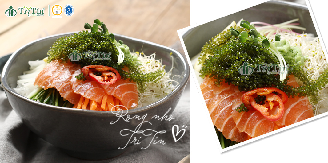 món ăn rong nho trí tín