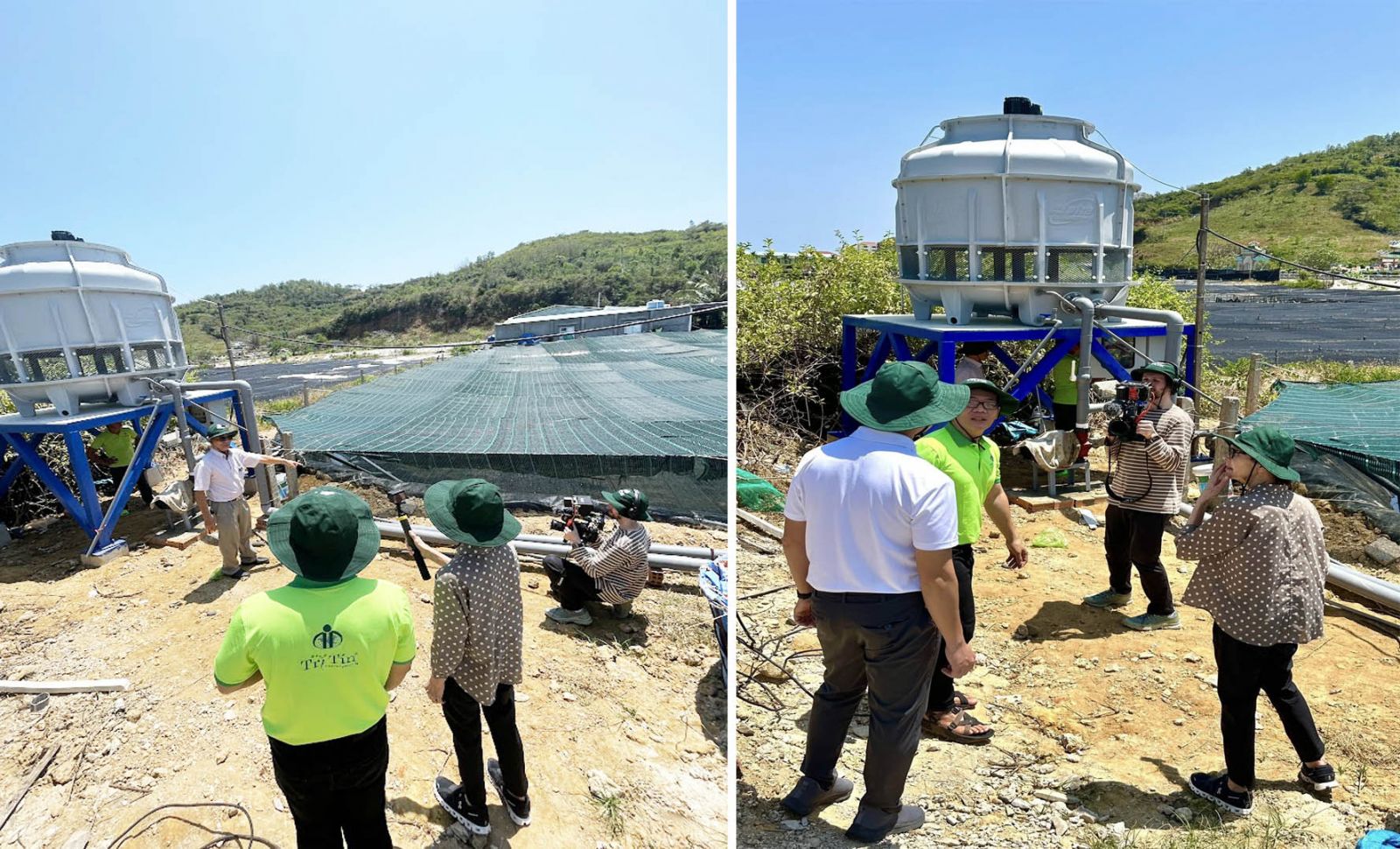 5 Khách Canada quay phóng sự tại xưởng rong nho